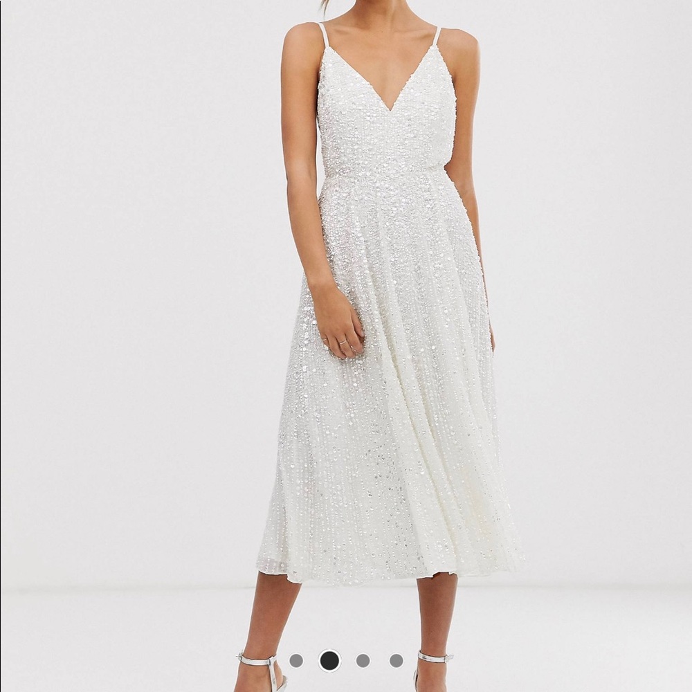 NWT ASOS Sequin Midi Dress